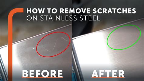 The Best Way to Remove Scratches from Stainless Steel - YouTube