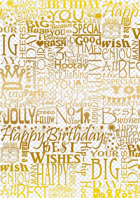 Birthday word art, cloud text, png | PNGEgg