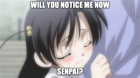 Notice me Senpai Meme by russell4653 on DeviantArt