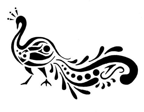 Free Peacock Clipart Black And White, Download Free Peacock Clipart ...