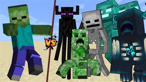 Titan Zombie vs All Titans in Minecraft mob battle - YouTube