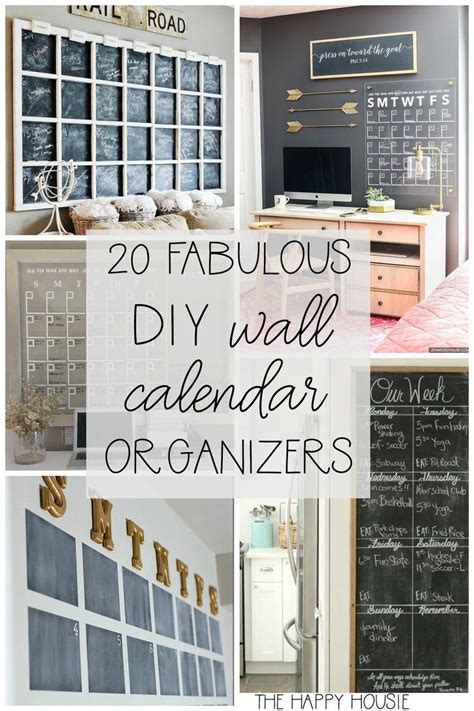 20 Fab DIY Family Wall Calendar Organizers | Family organization wall, Wall calendar organizer ...