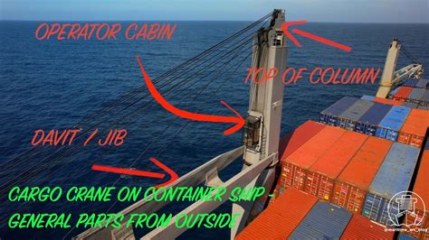 Cargo Crane on Container Ship - General parts from outside - YouTube