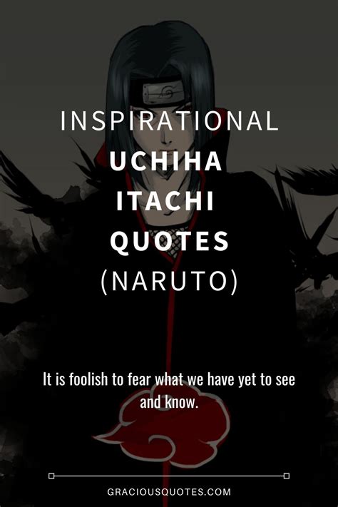 25 Inspirational Itachi Uchiha Quotes (NARUTO)