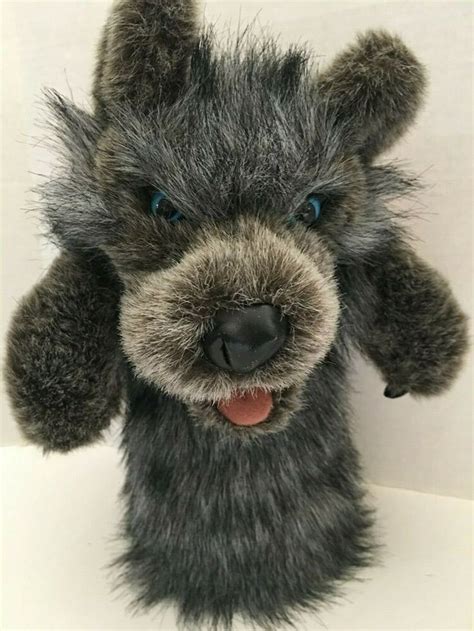 Gray Folkmanis Big Bad Wolf Stage Hand Puppet Plush 13” Tall #Folkmanis ...