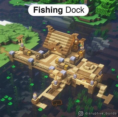 I made a Fishing Dock!: Minecraftbuilds | Minecraft crafts, Minecraft farm, Minecraft houses