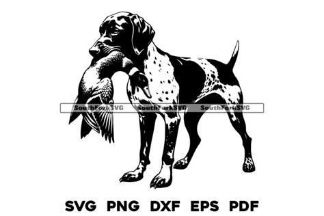 German Shorthaired Pointer Bird Dog Duck Hunting Design