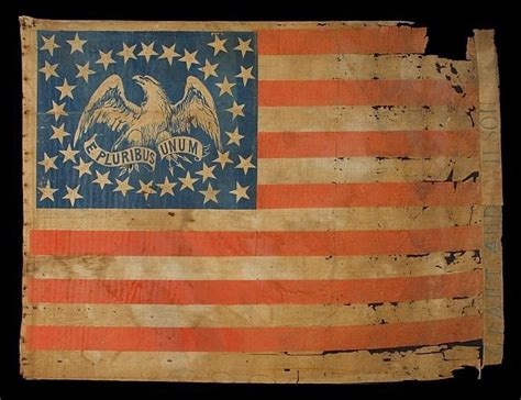 Original Antique Civil War Battle Flags - Antique Poster