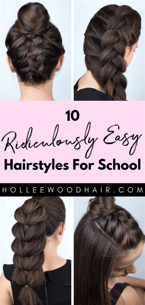 10 Super Easy Hairstyles For School 2023 (Tutorials Included)