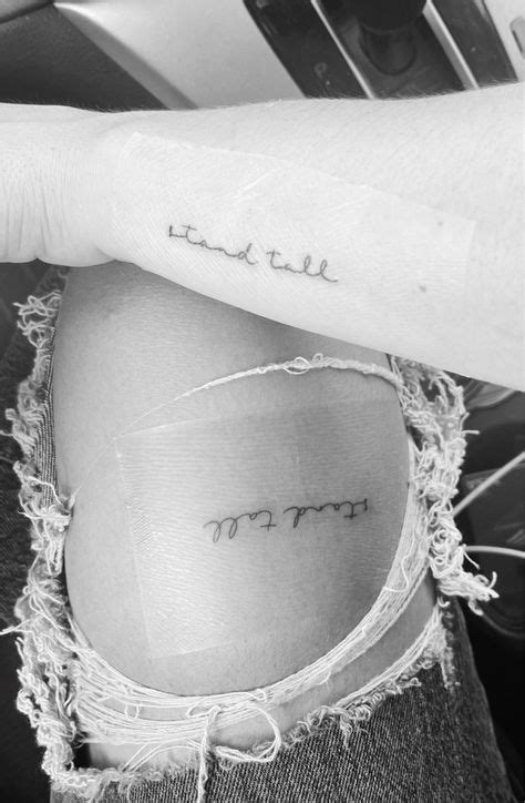 Stand Tall Tattoo, Word Tattoos, Tatoos, Tattoo Quotes, Standing, Quick, Tattos, Inspiration ...