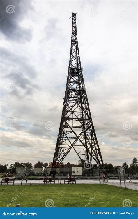 Gliwice, Poland, August 6, 2017: Gliwice Radio Tower the Highes Editorial Stock Photo - Image of ...