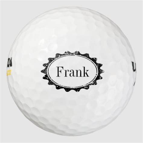 Personalized masculine monogram name golf balls | Zazzle