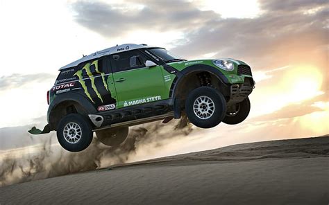 HD wallpaper: Mini Cooper, Mini, Dakar Rally, sunset | Wallpaper Flare
