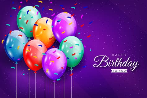 Happy Birthday Vector Background Banner Happy Birthday Greeting Text For Kids Party Celebration ...