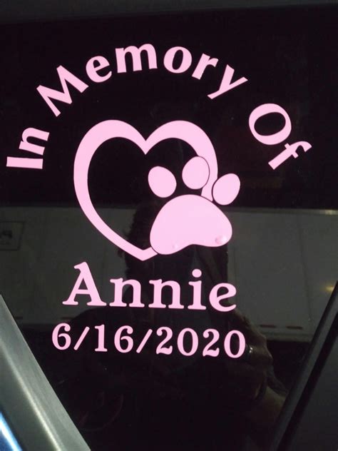 In Memory Decal – Pet Heart | MADE IN USA