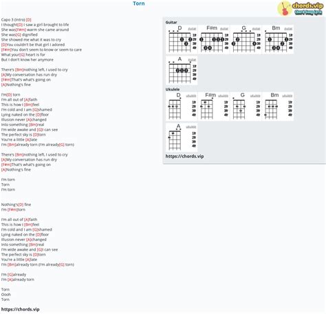 Chord: Torn - One Direction,Natalie Imbruglia - tab, song lyric, sheet, guitar, ukulele | chords.vip