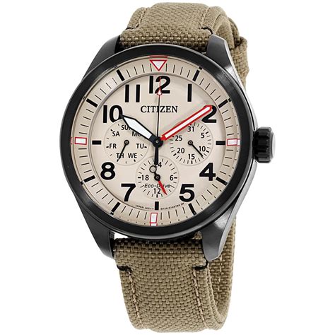 CITIZEN - Citizen Men's Eco-Drive Chandler Tan Strap Field Watch BU2055-08X - Walmart.com ...