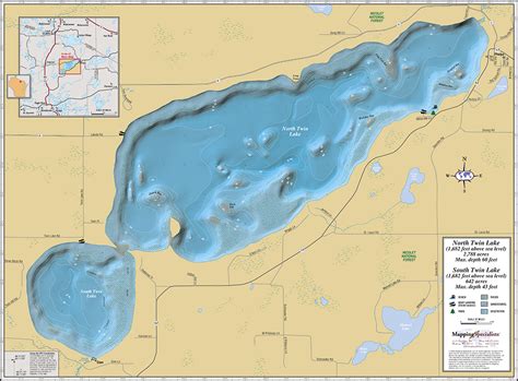 North & South Twin Lakes Fold Map