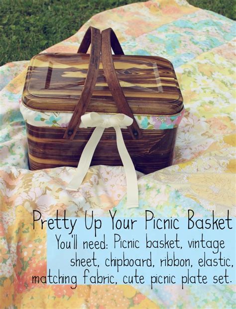 Blog Party - Pretty Up Your Picnic Basket DIY by Rachel - Smile And Wave