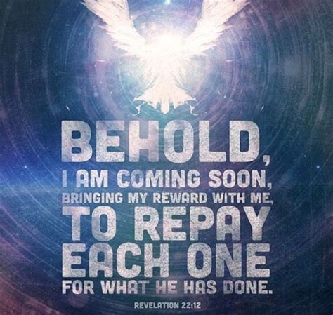 Pin by Candice Moe on God's Design ! | Revelation 22 12, Revelation 22, Revelation