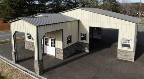 Custom Metal garages - Rent to own Portable Buildings | Metal, Wood ...