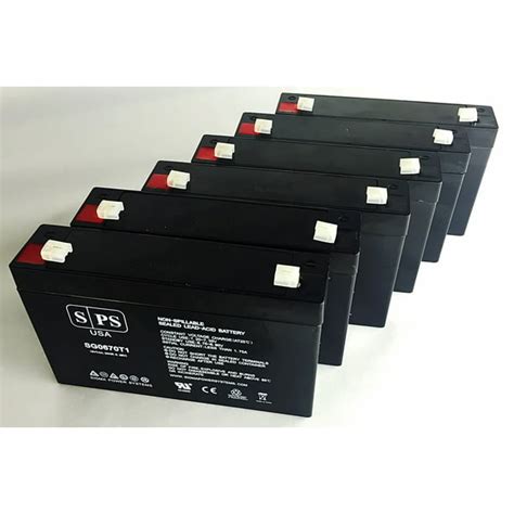 SPS Brand 6V 7 Ah Replacement Battery for Leoch DJW6-7.0, DJW 6-7.0 (6 Pack) - Walmart.com ...