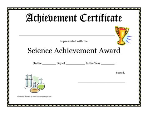 Printable Science Fair Certificates - Printable Word Searches