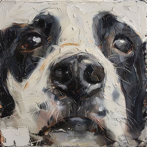 Oil Painting Dog Portrait Art Print Free Stock Photo - Public Domain ...