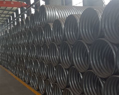 Rolled corrugated steel pipe hot sale in China