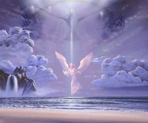 The Holy Spirit lighting on an angel | Angel pictures, Angel art