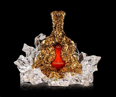 Gold Bottle Hennessy X.O150th Anniversary Limited Edition Cognac