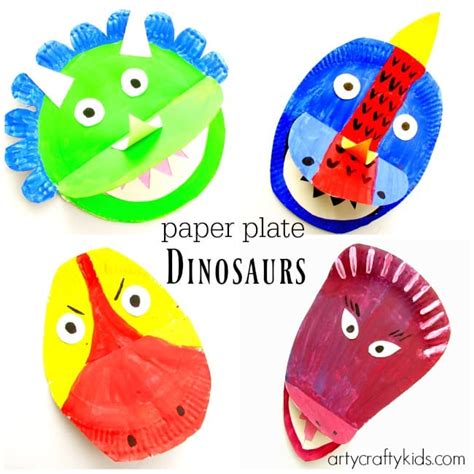 Paper Plate Dinosaur - Arty Crafty Kids