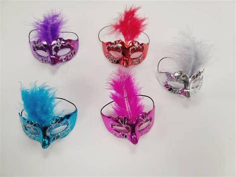 12 piece Mask Mardi gras feather masks masquerade party | Etsy