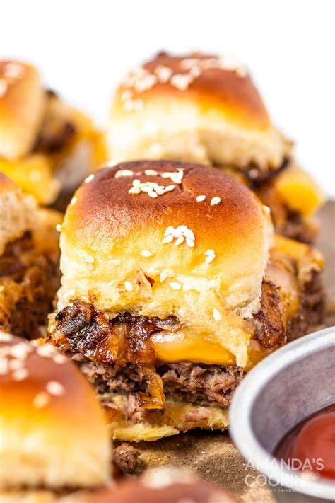 Cheeseburger Sliders - Amanda's Cookin'