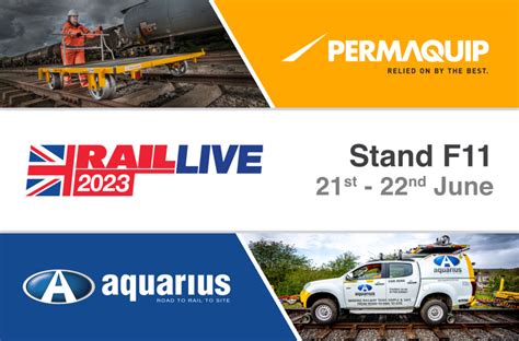 RAIL LIVE 2023: Save the date 21st / 22nd June - Permaquip UK