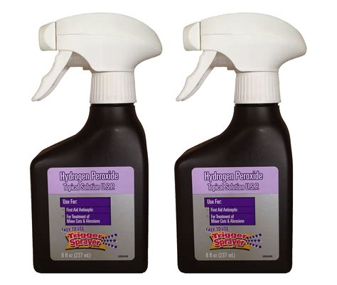 Amazon.com: Hydrogen Peroxide 3% Topical Solution USP, Bundle of Two 8 ...