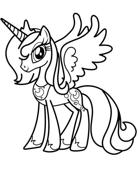 My little pony unicorn coloring pages - milosimply