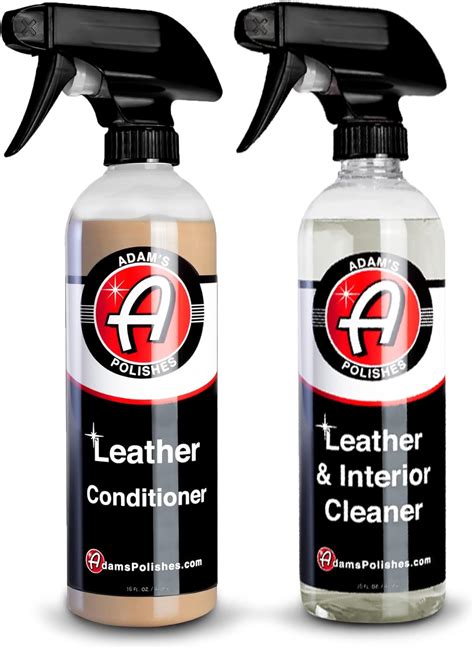 Adam’s Leather Care Kit - Leather Cleaner & Leather Conditioner Car Cleaning Supplies | UV ...