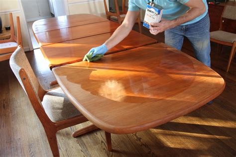 How to Refinish a Vintage Teak Dining Table | Teak dining table, Danish teak dining table, Teak ...