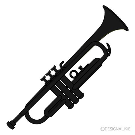 Trumpet Silhouette Free PNG Image｜Illustoon
