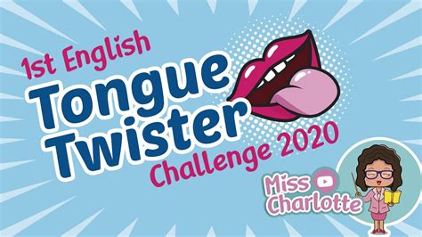 "Tongue-twister Challenge 2020" - YouTube