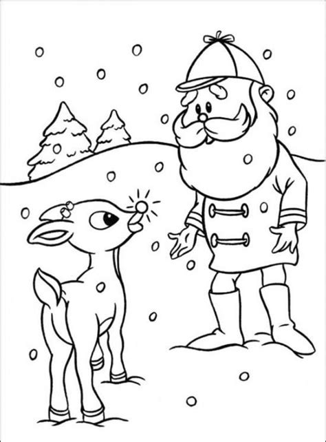 Printable Rudolph Coloring Pages - Printable Word Searches