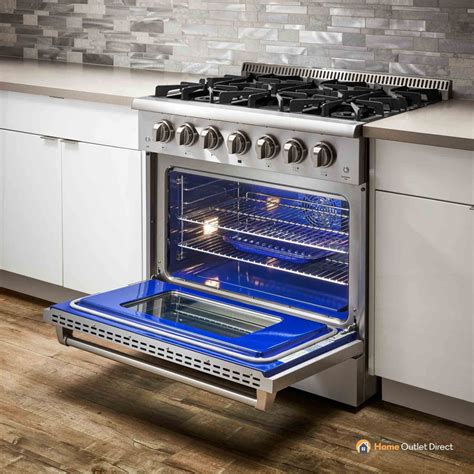 Thor Kitchen 36" 5.2 cu. ft. Professional Gas Range in Stainless Steel ...