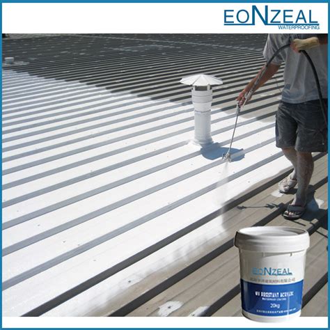 Acrylic Waterproof Coating For Metal Roof - EONZEAL Construction ...