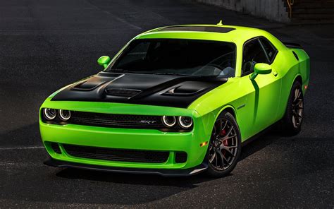 car, Vehicle, Green Cars, Dodge Challenger Hellcat, Dodge Challenger ...