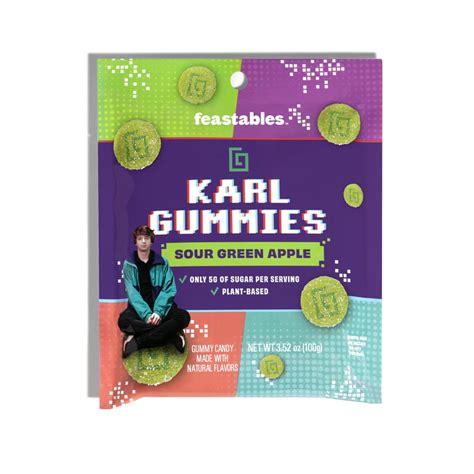 Feastables Karl Gummies Sour Green Apple – So Sweet Canada