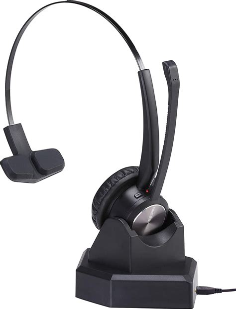 MAIRDI Wireless Telephone Headset with Noise Cancelling Microphone for Call Centers Offices ...