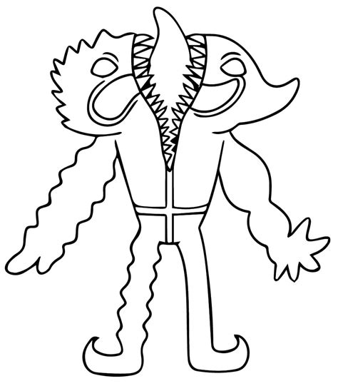 Hellish Naughtified Bittergiggle from Garten of Banban coloring page - Download, Print or Color ...