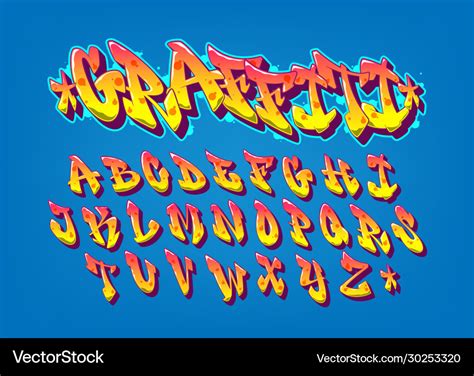 New School Graffiti Alphabet