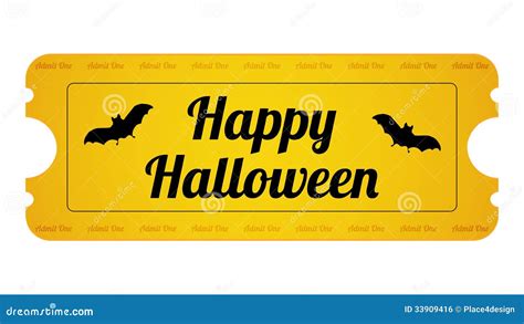 Halloween Party Ticket Royalty Free Stock Image - Image: 33909416